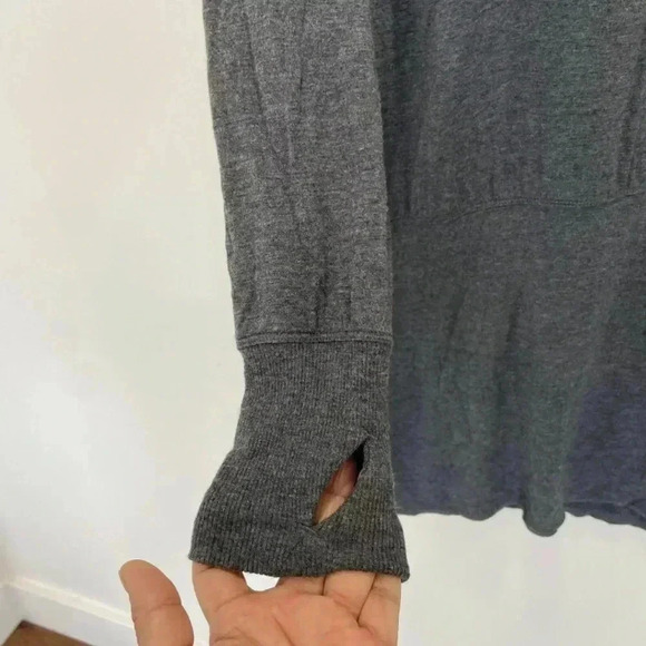 ATHLETA Duran Dolman Gray Women's Tunic Dress Size Small Cowl Neck Thumb… - Picture 6 of 12